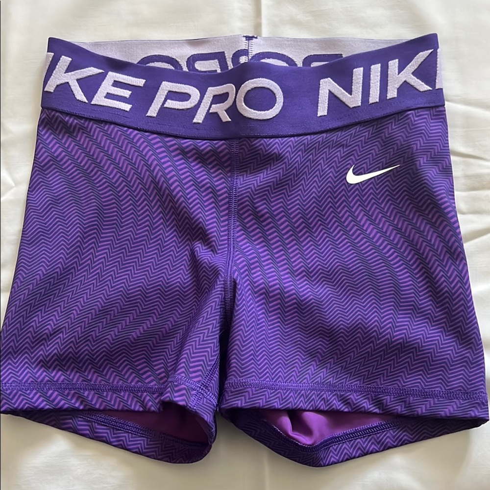 Nike Pro Purple Athletic Shorts